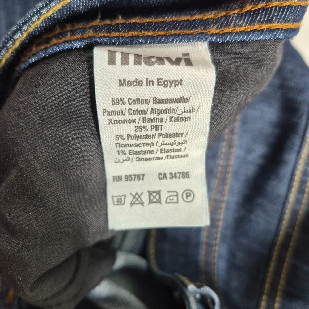 Mavi Jake Jeans Men's 34x32 Blue Denim Straight Leg Casual Comfort Dark Wash NWT